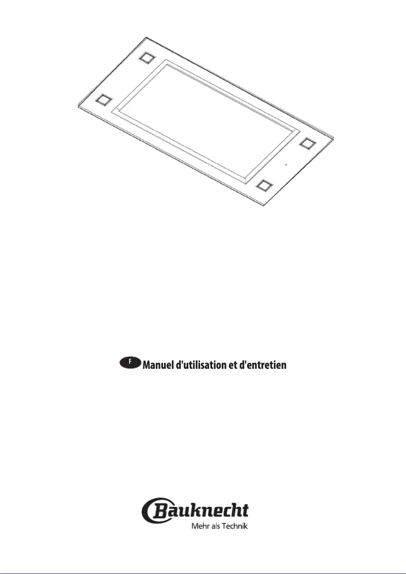 Page 1 of the manual User Manual Bauknecht DBEI 104 AR X