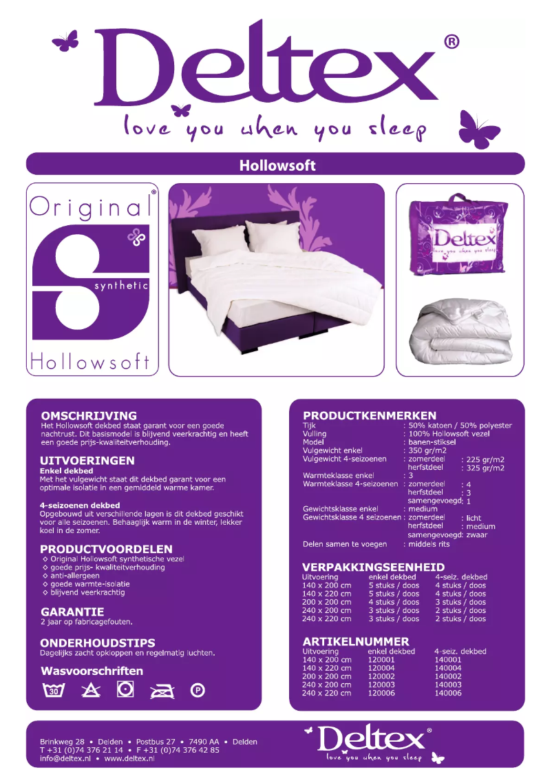 Page 1 of the manual User Manual Deltex Hollowsoft