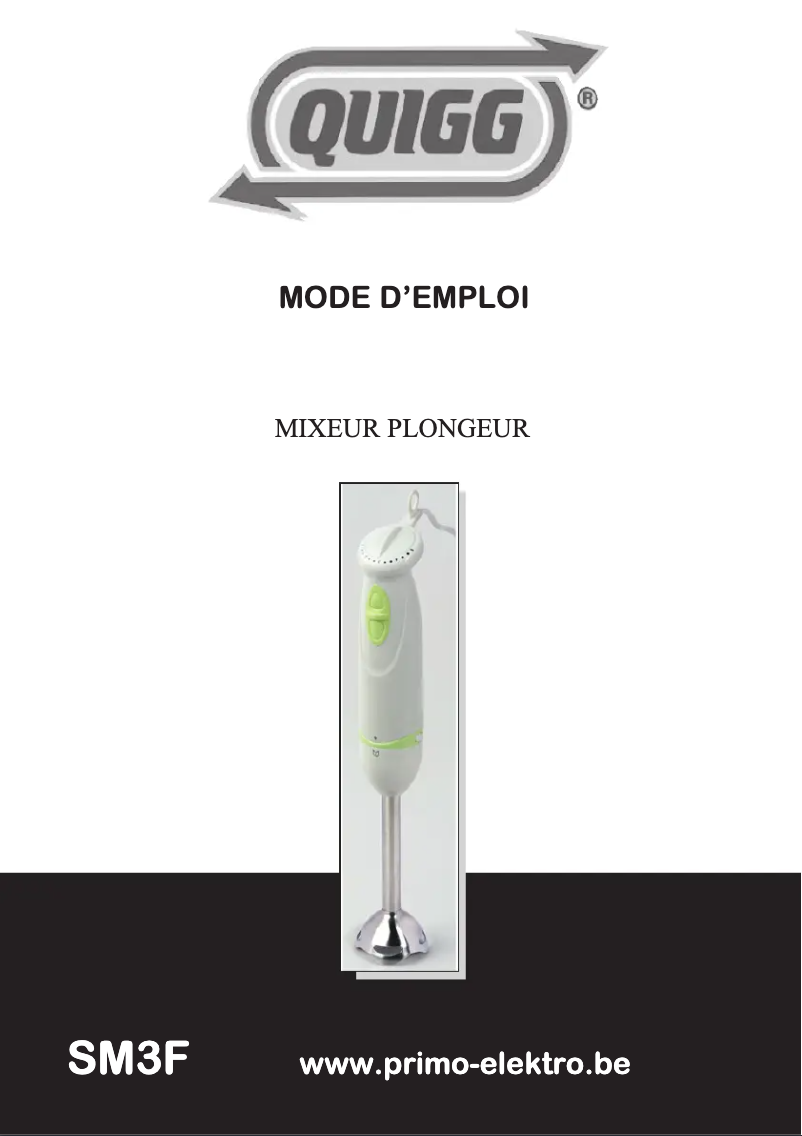 First page image of the manual for SM3