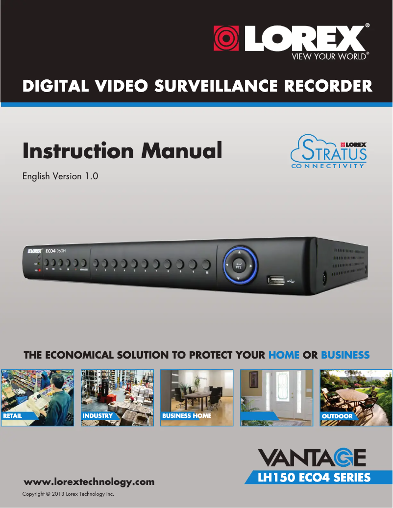 Page 1 of the manual User Manual Lorex LH1581001