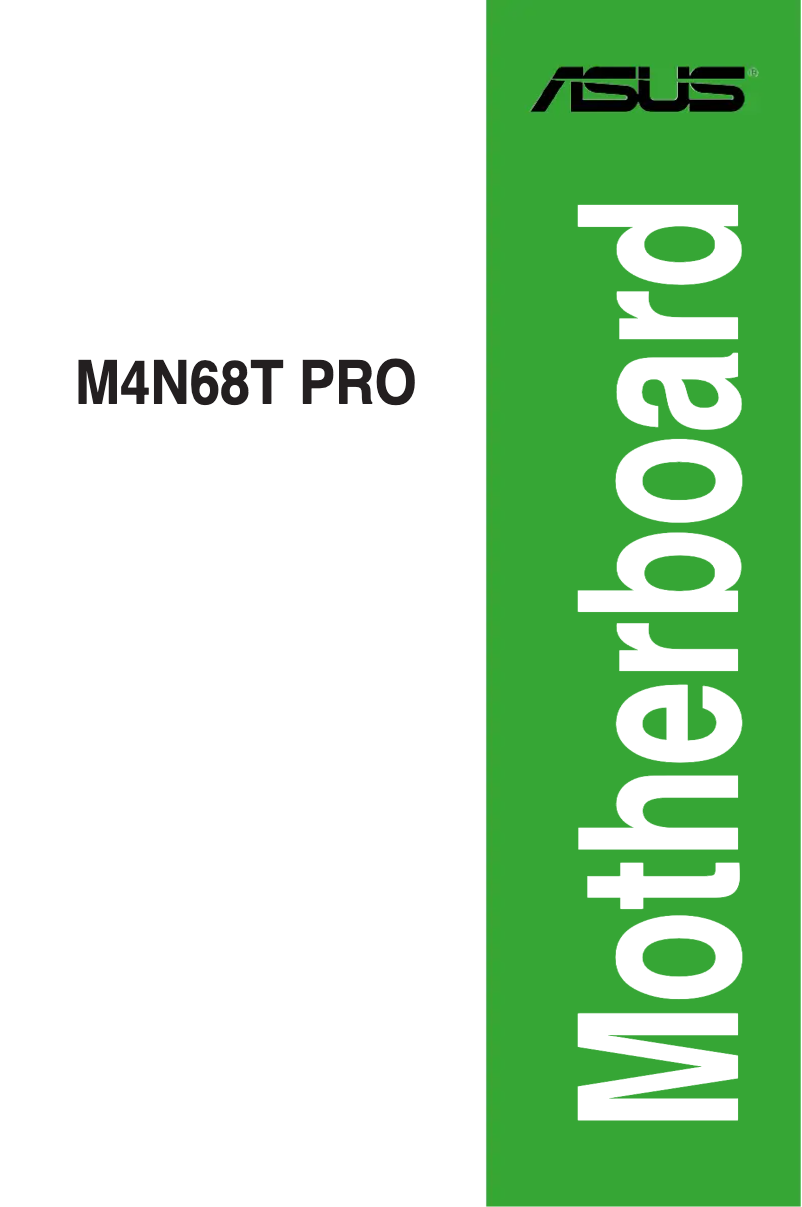 First page image of the manual for M4N68T PRO