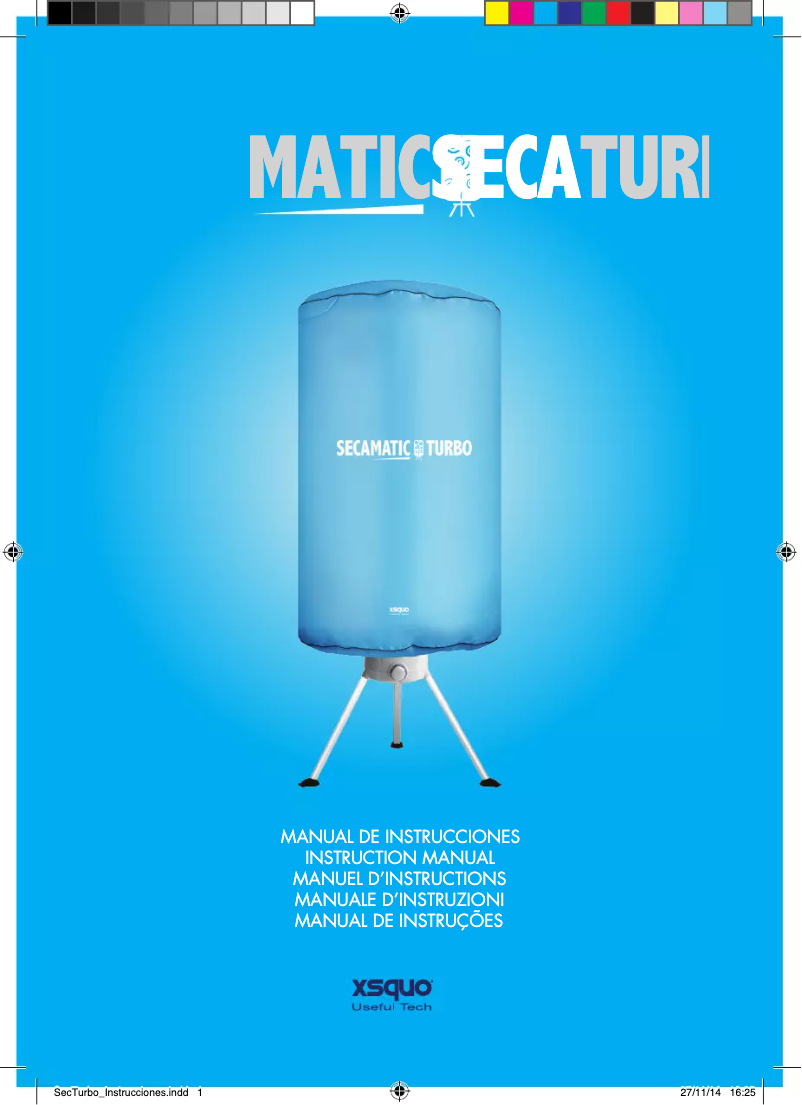 Page 1 of the manual User Manual Xsquo SECAMATIC TURBO