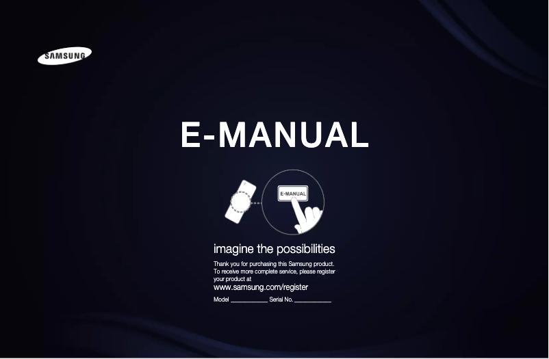 Page 1 of the manual User Manual Samsung UA60D6600VM