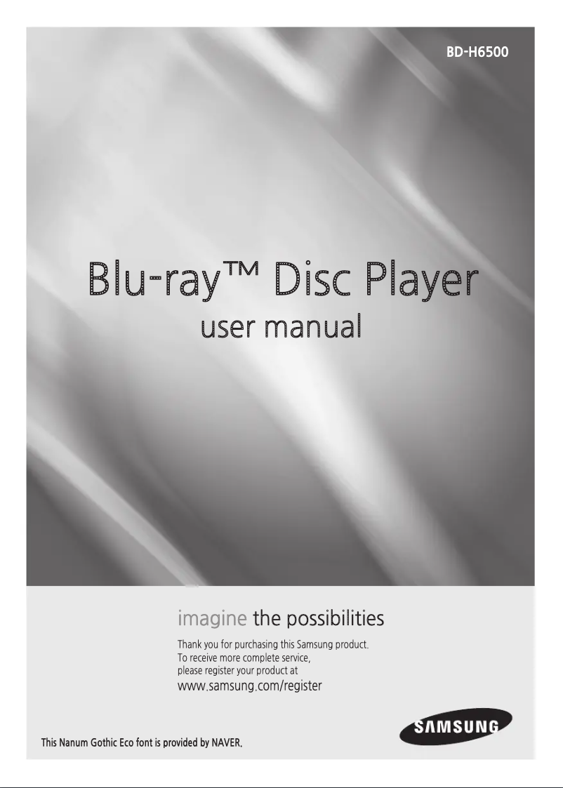 First page image of the manual for H6500