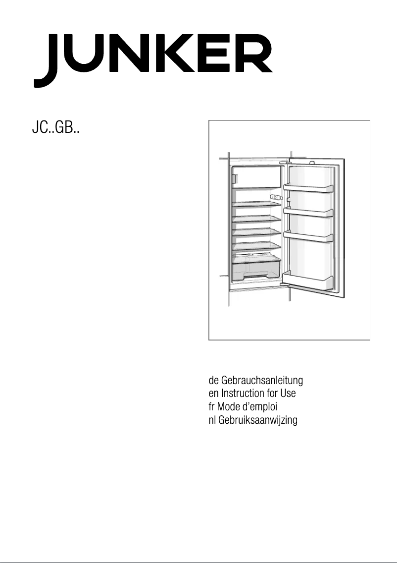 Page 1 of the manual User Manual Junker JC30GB30