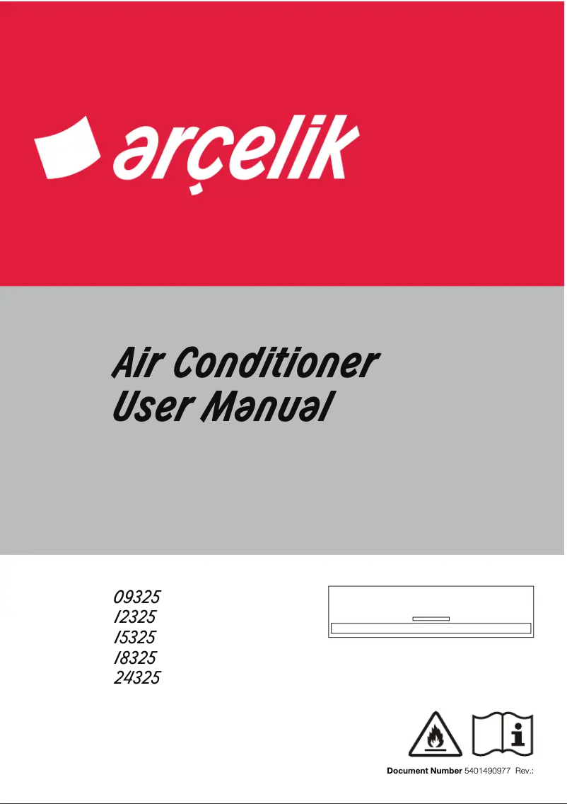 Page 1 of the manual User Manual Arçelik 12325