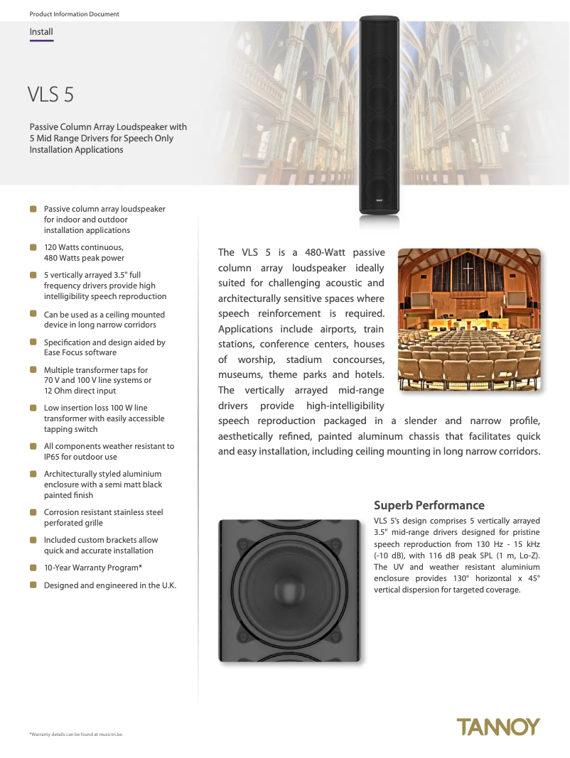 First page image of the manual for VLS 5