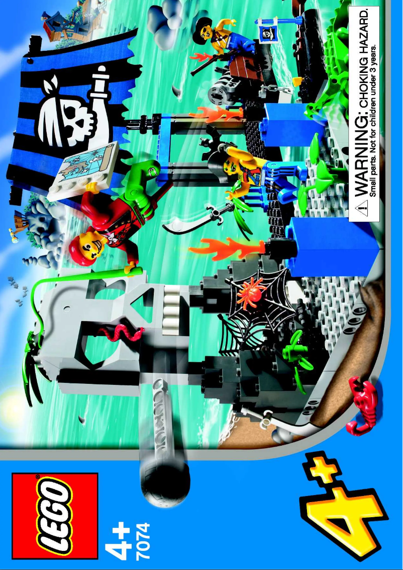 Page 1 of the manual User Manual Lego Pirates 7074