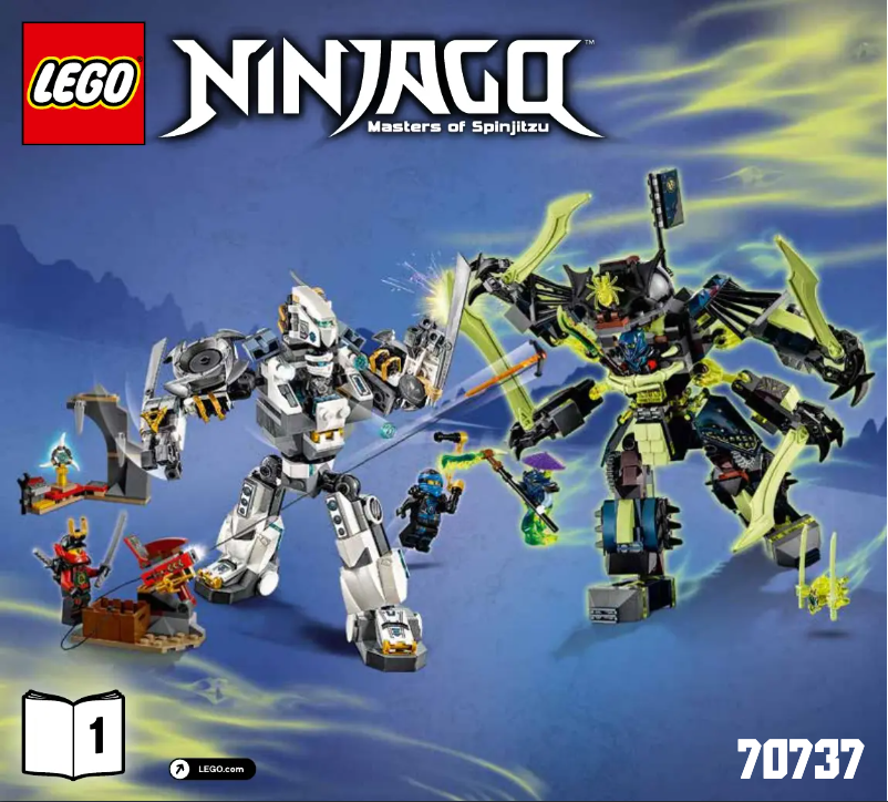 First page image of the manual for Ninjago 70737