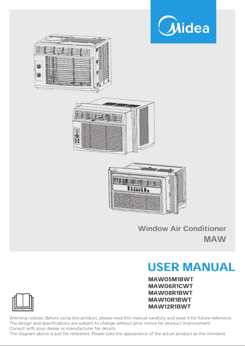 First page image of the manual for MAW12R1BWT