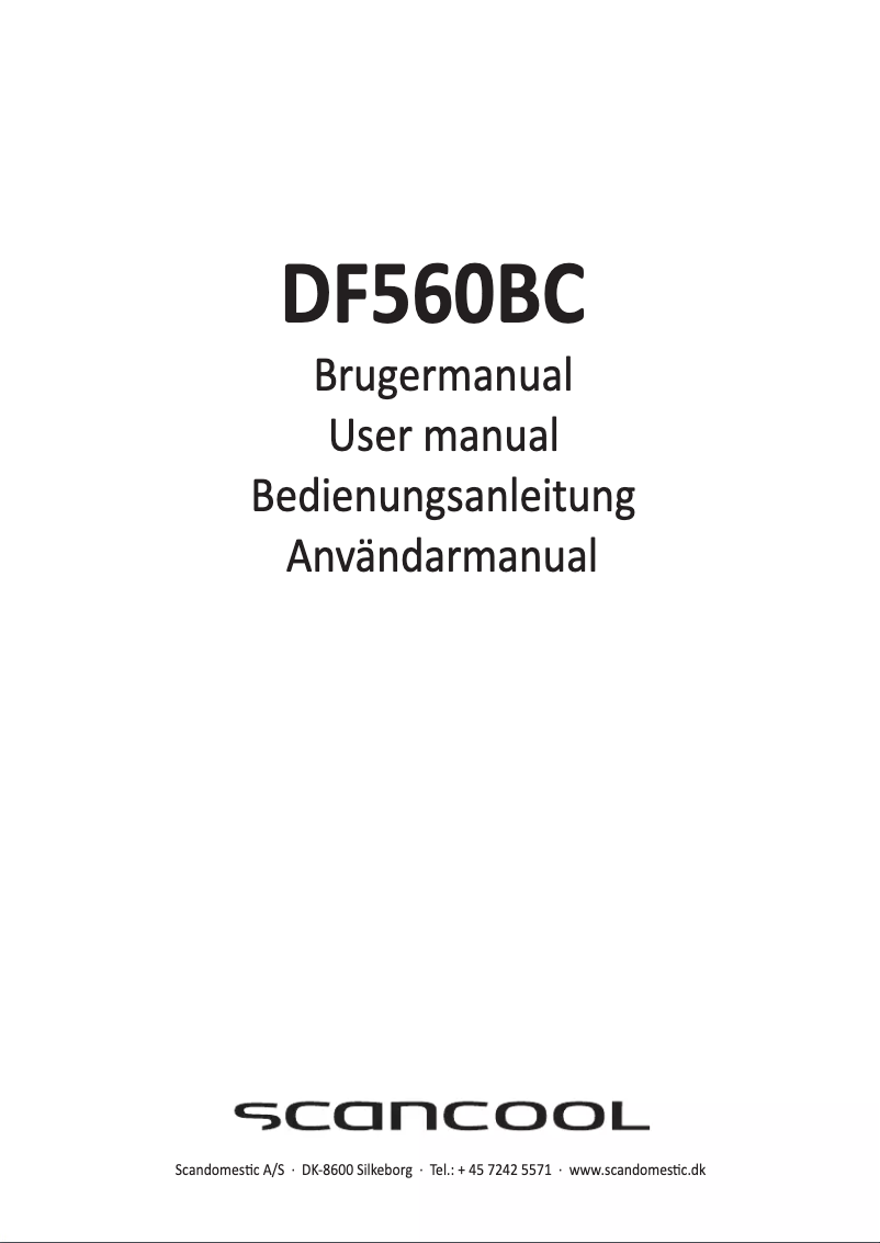 First page image of the manual for DF560BC