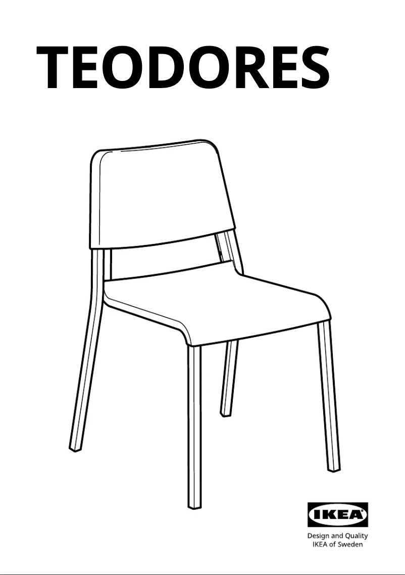 First page image of the manual for TEODORES 505.306.29