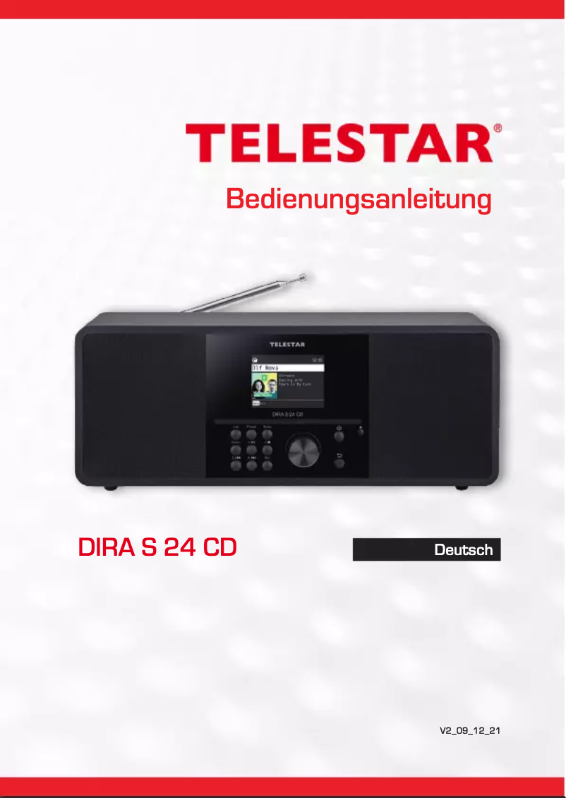 Page 1 of the manual User Manual Telestar DIRA S 24 CD