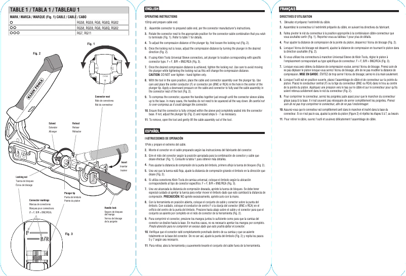 Page 1 of the manual User Manual Klein Tools VDV211-063