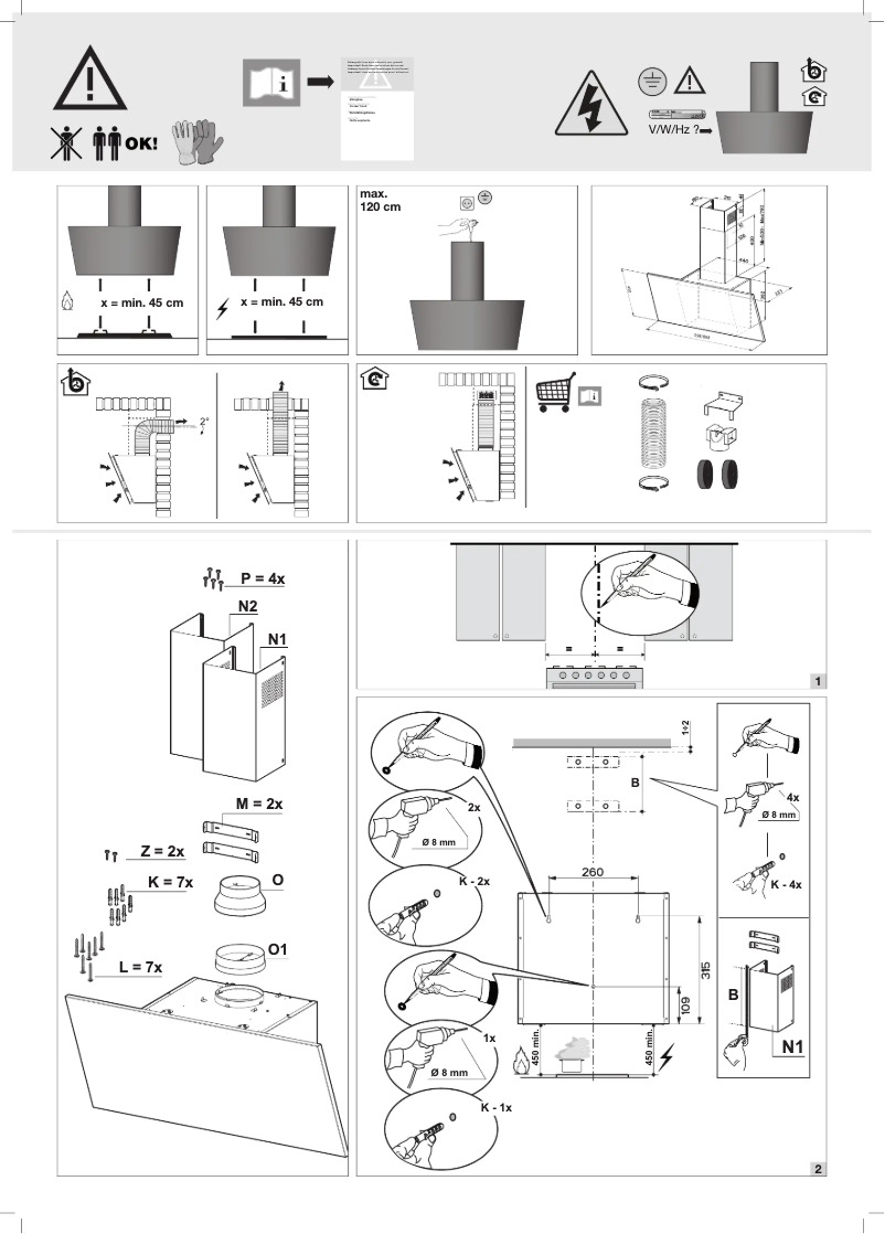 Page 1 of the manual Installation Guide Asko CD4934B
