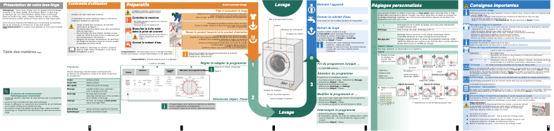 First page image of the manual for WIS28120FF