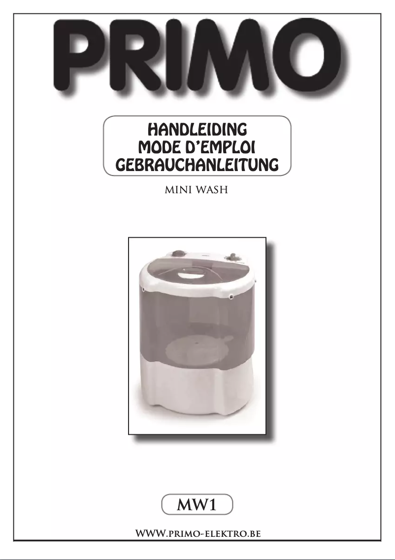 Page 1 of the manual User Manual Primo MW1