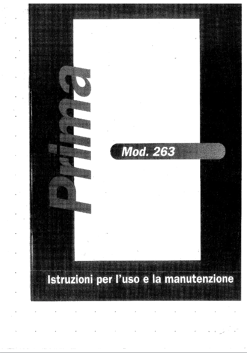 Page 1 of the manual User Manual Necchi Prima 263