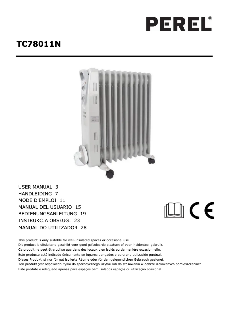 First page image of the manual for TC78011N