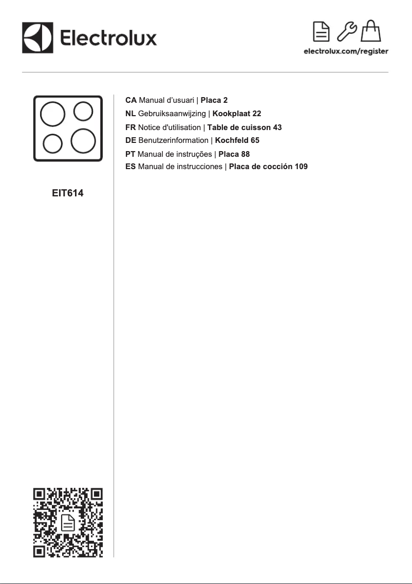 First page image of the manual for EIT614