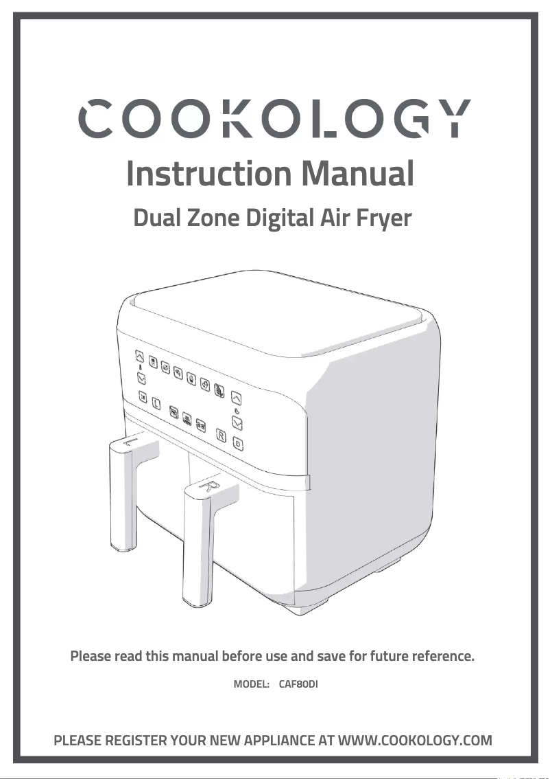 First page image of the manual for CAF80DI