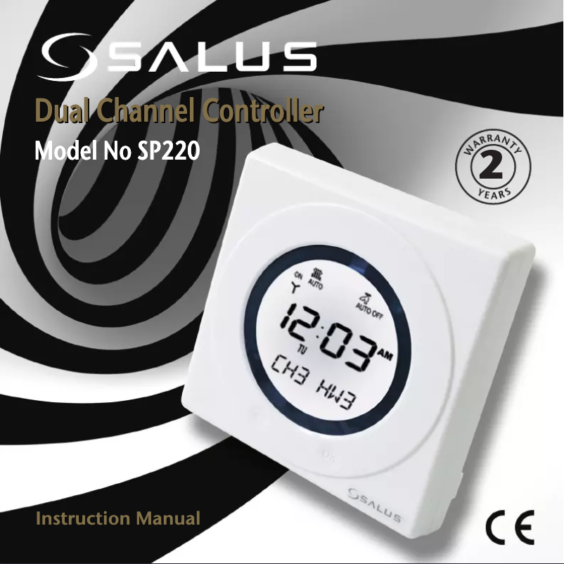 Page 1 of the manual User Manual Salus SP220