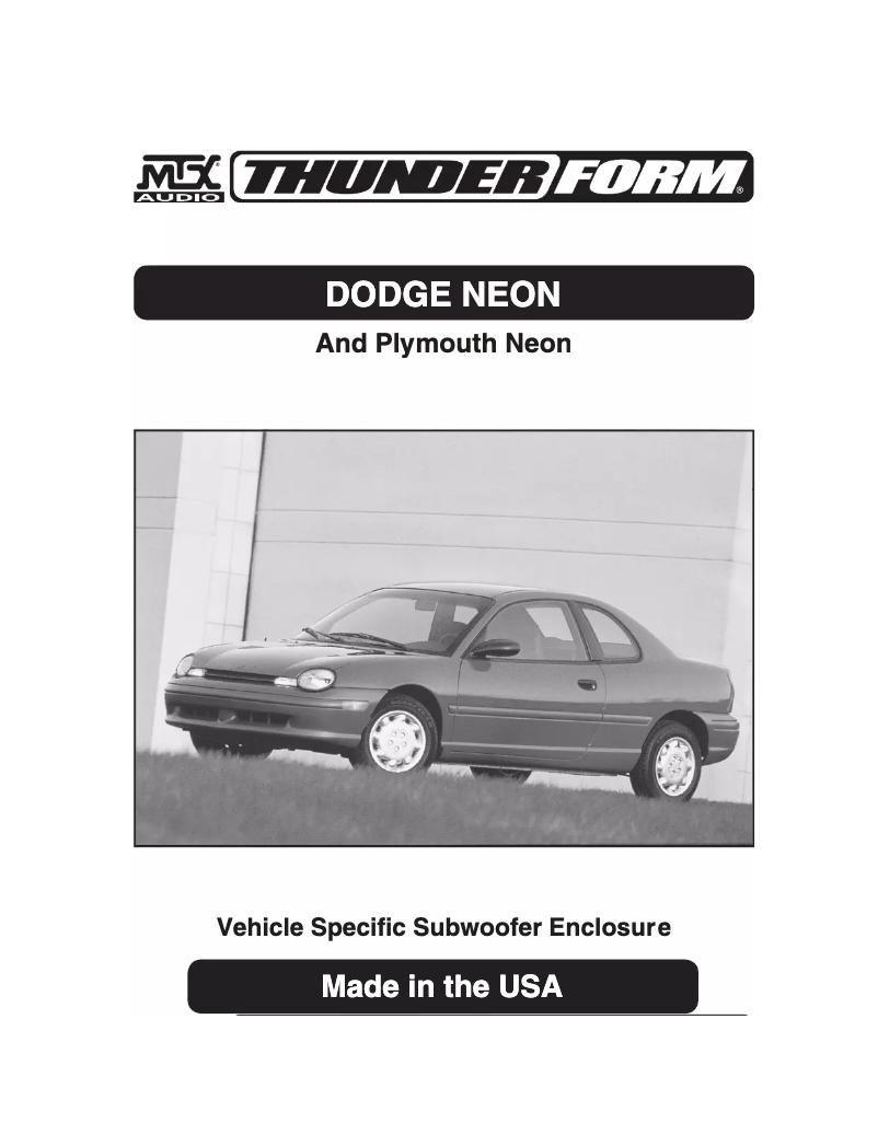 Image de la première page du manuel de l'appareil ThunderForm FESCP08FB10-TN