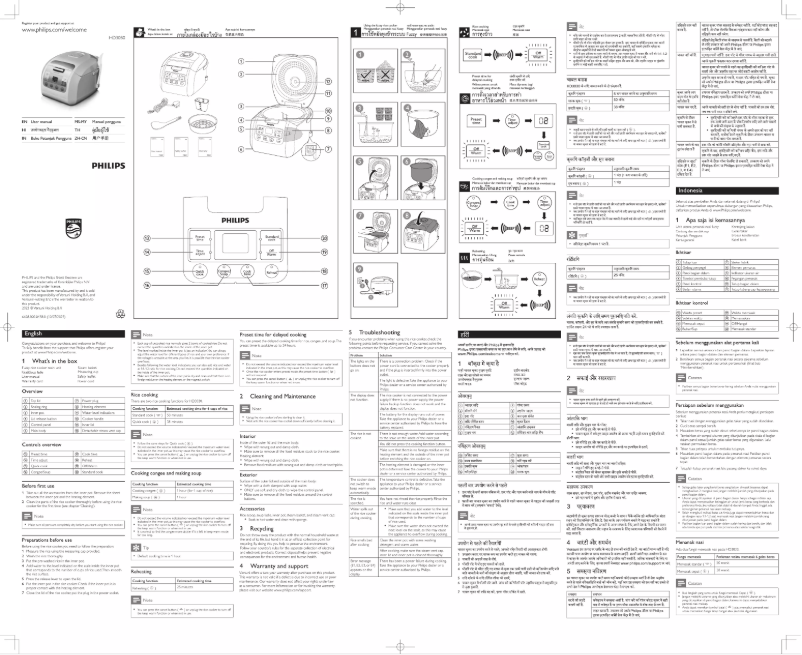 Page 1 of the manual User Manual Philips Avance Collection Fuzzy Logic HD3030