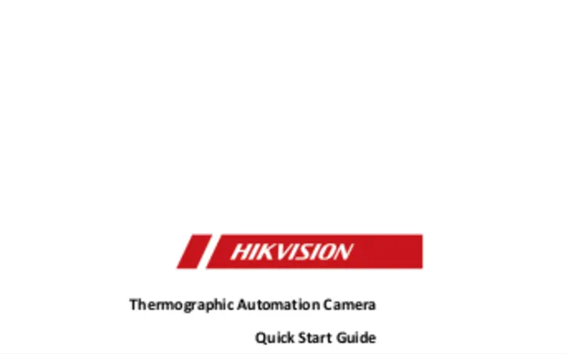 Page 1 of the manual Quick Start Guide Hikvision DS-2TA03-15SVI