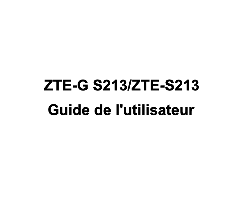 First page image of the manual for G-S213