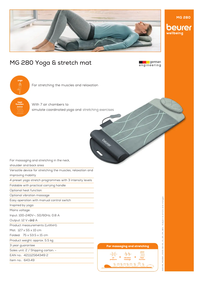 First page image of the manual for MG 280