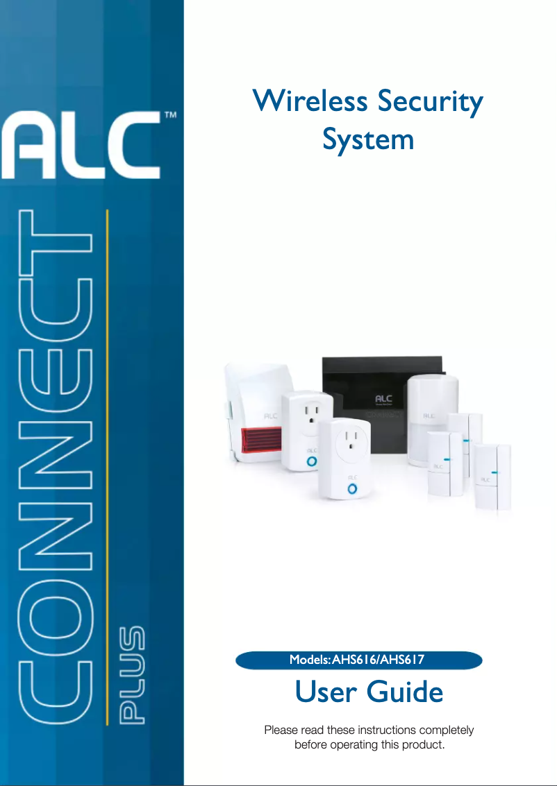 First page image of the manual for Connect Plus AHS616