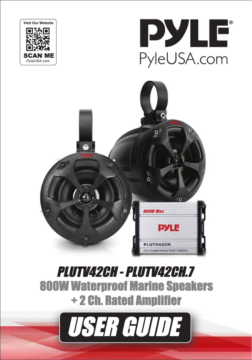 First page image of the manual for PLUTV42CH