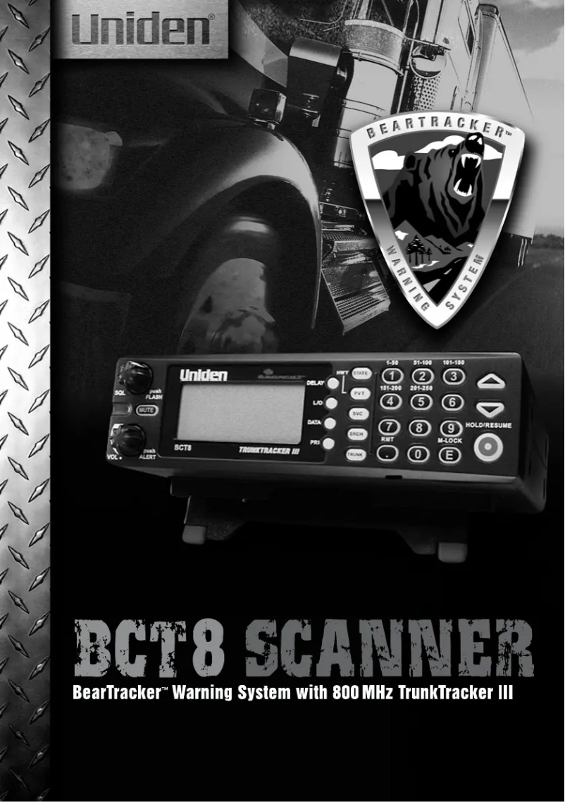 First page image of the manual for BCT8