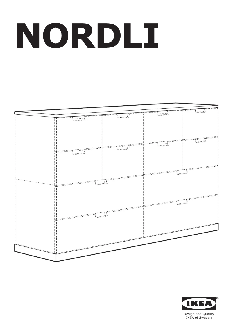 Page 1 of the manual User Manual Ikea NORDLI 303.834.79