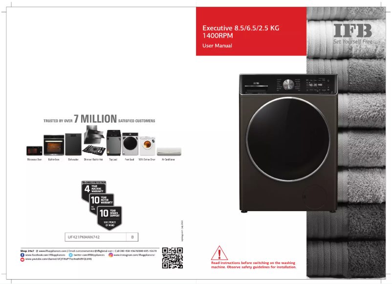 Page 1 of the manual User Manual IFB Executive ZXV