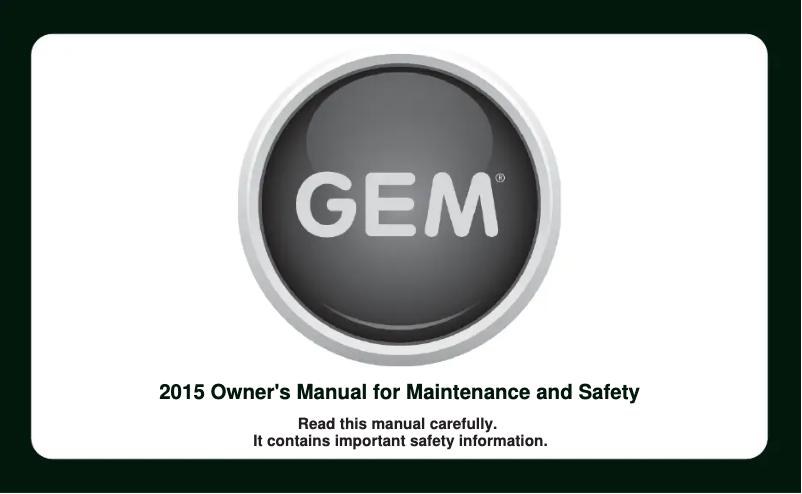 Page 1 of the manual User Manual Polaris Breeze (2015)