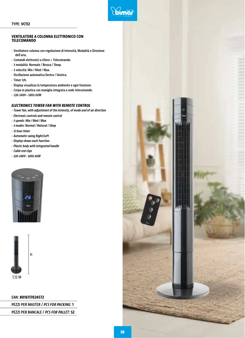 First page image of the manual for VC112