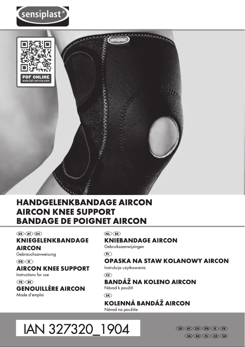 First page image of the manual for IAN 327320