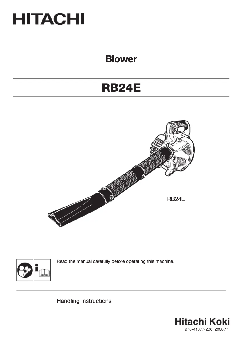 Page 1 de la notice Manuel utilisateur Hitachi RB24ES