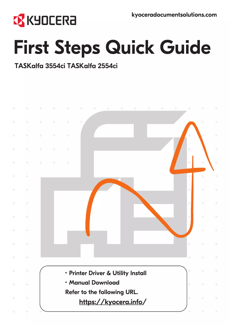 First page image of the manual for TASKalfa 3554ci