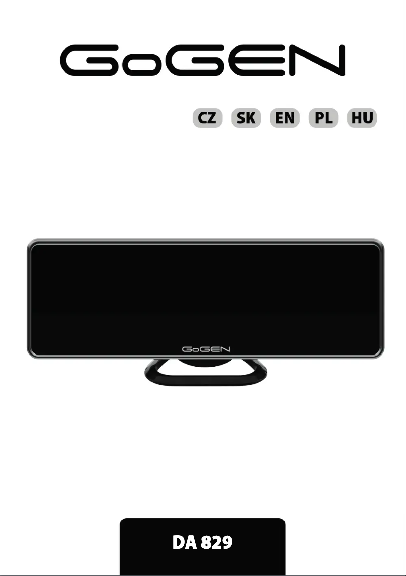 First page image of the manual for DA829