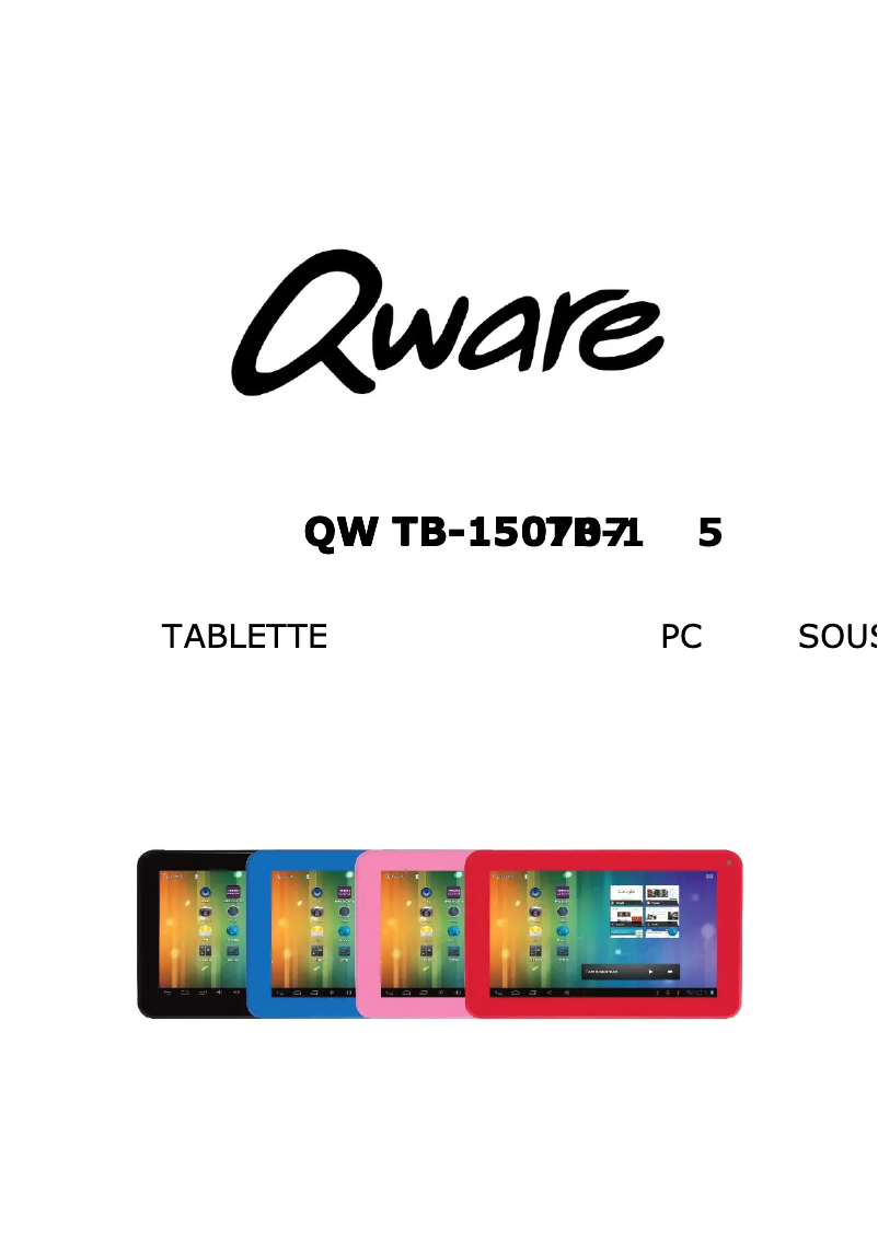 Image de la première page du manuel de l'appareil TB-1507