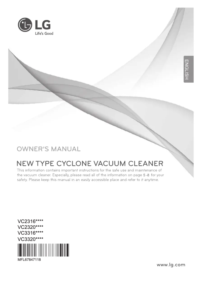 Page 1 of the manual User Manual LG VC2320NNTP