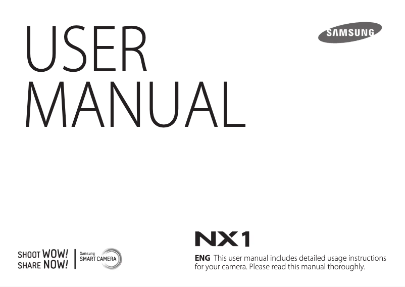 First page image of the manual for NX1