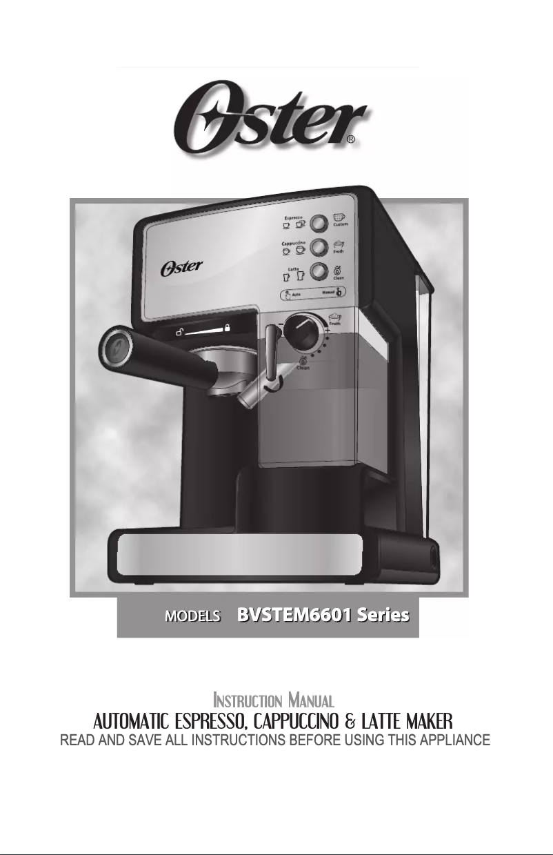 First page image of the manual for BVSTEM6601SS-033