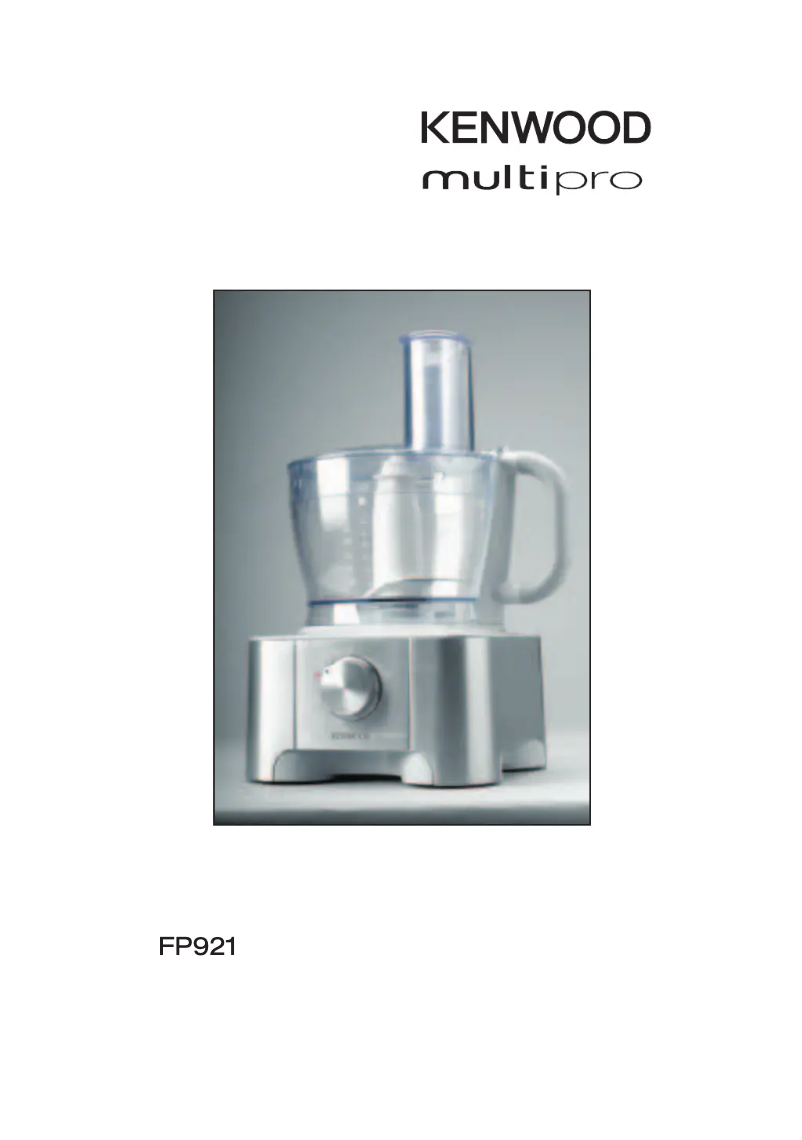 First page image of the manual for FP921