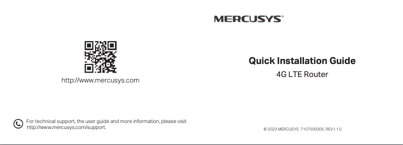 Image de la première page du manuel de l'appareil MB230-4G