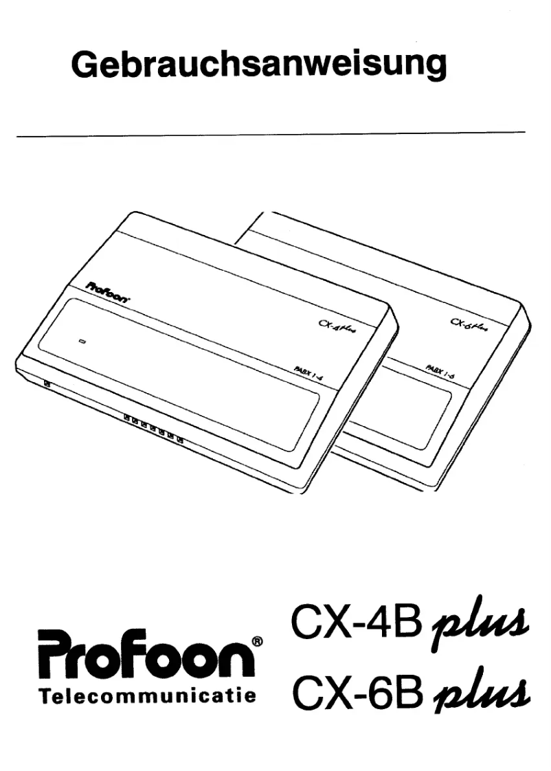 First page image of the manual for CX-6Bplus