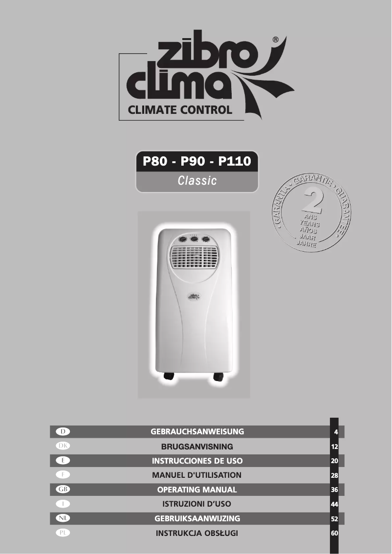 First page image of the manual for P 90